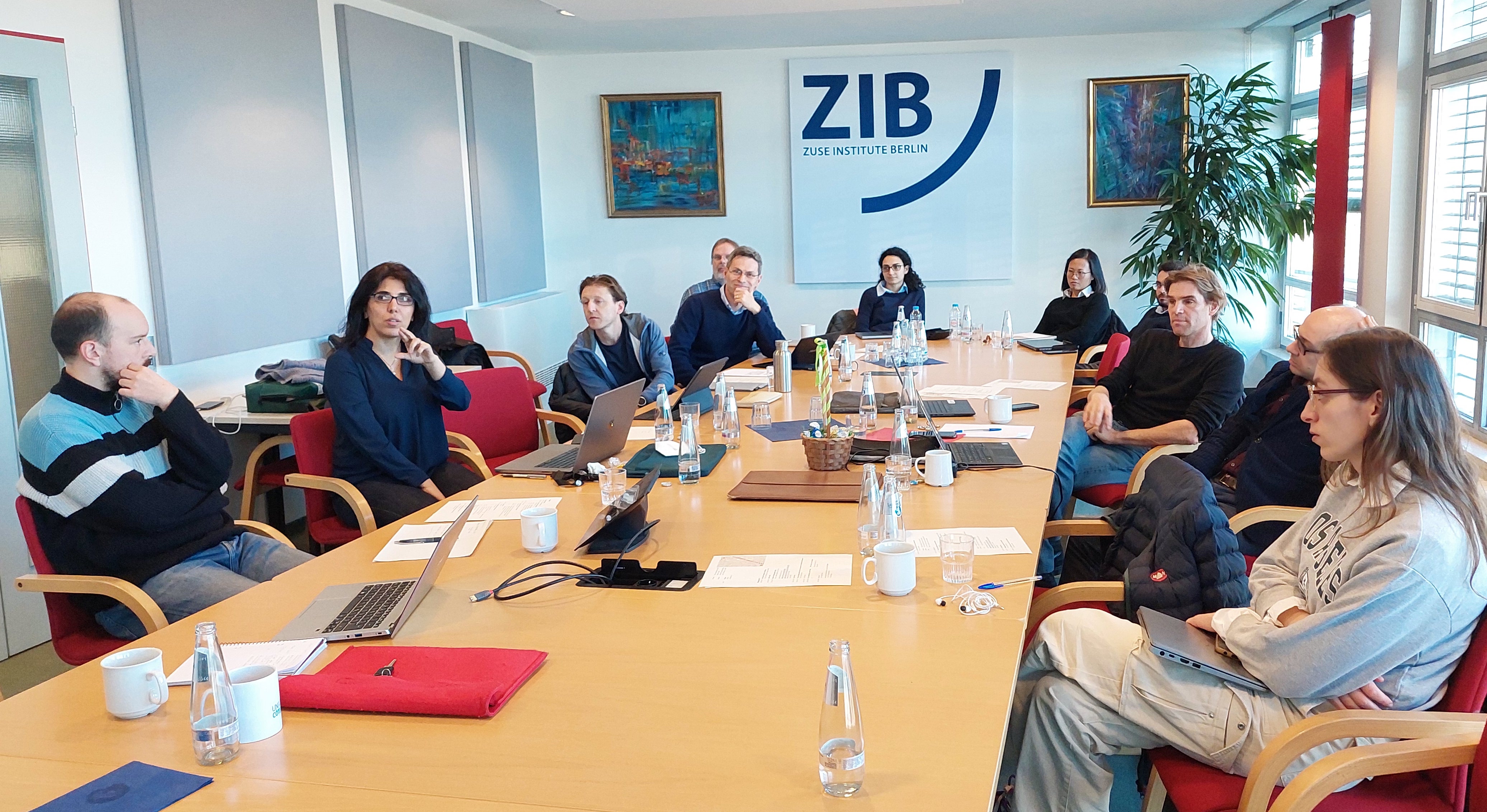 photo of WP3 and WP5 members meeting at the Zuse Institute in Berlin
