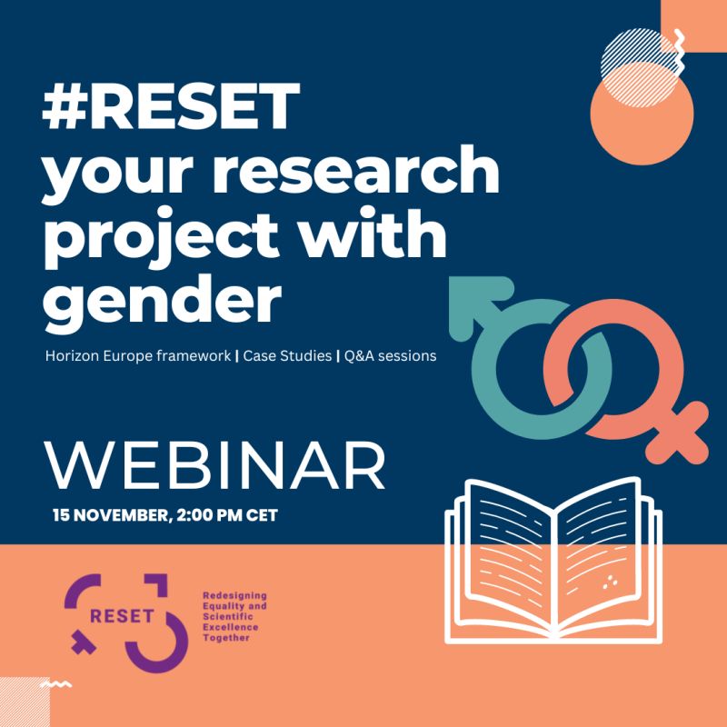 flyer for the #RESET webinar on 15 November 2022